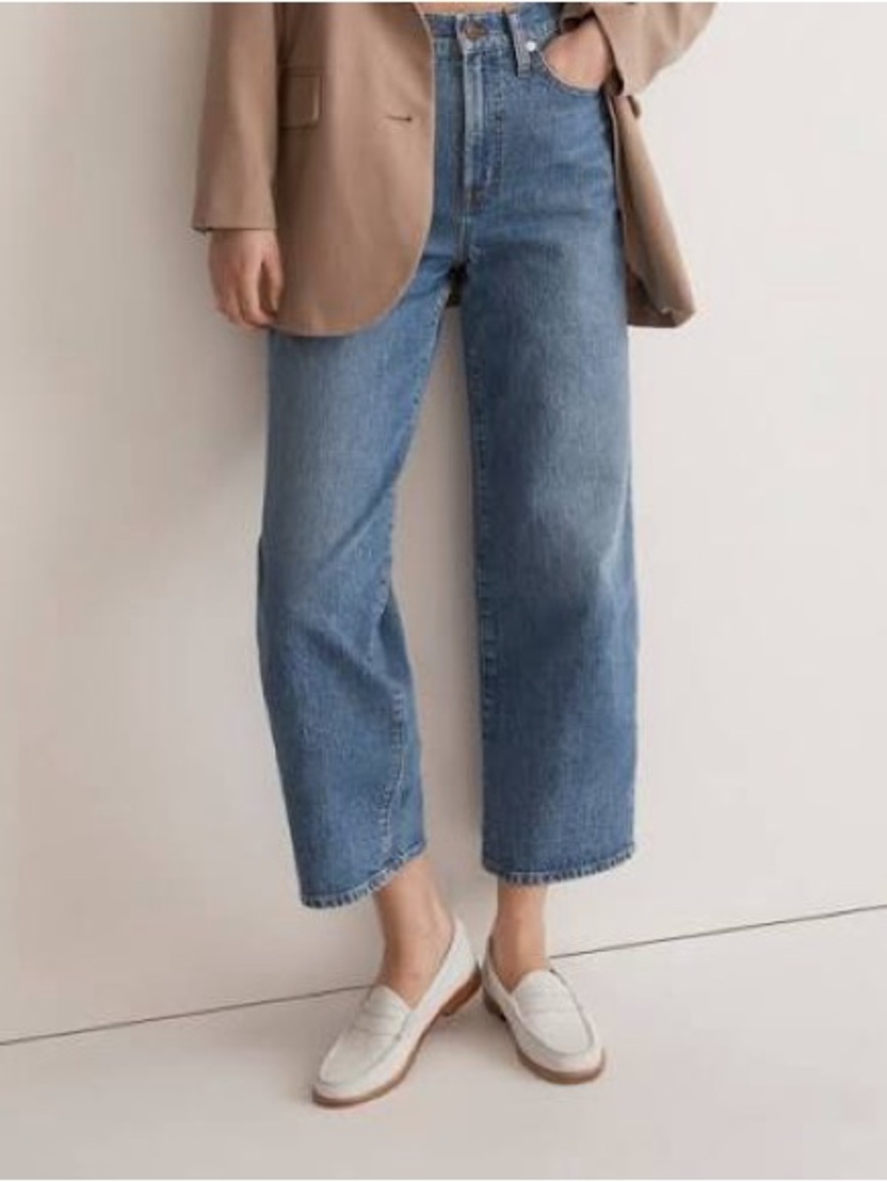 Madewell Perfect Vintage Wide Leg Crop Jeans High Rise Size 26